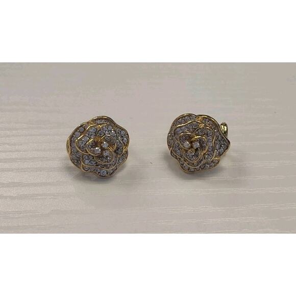 Lot Of 7 Gold Tone Jewelry 925 Sterling Silver 2 Necklaces 5 Pairs Earrings 165g - Picture 9 of 16